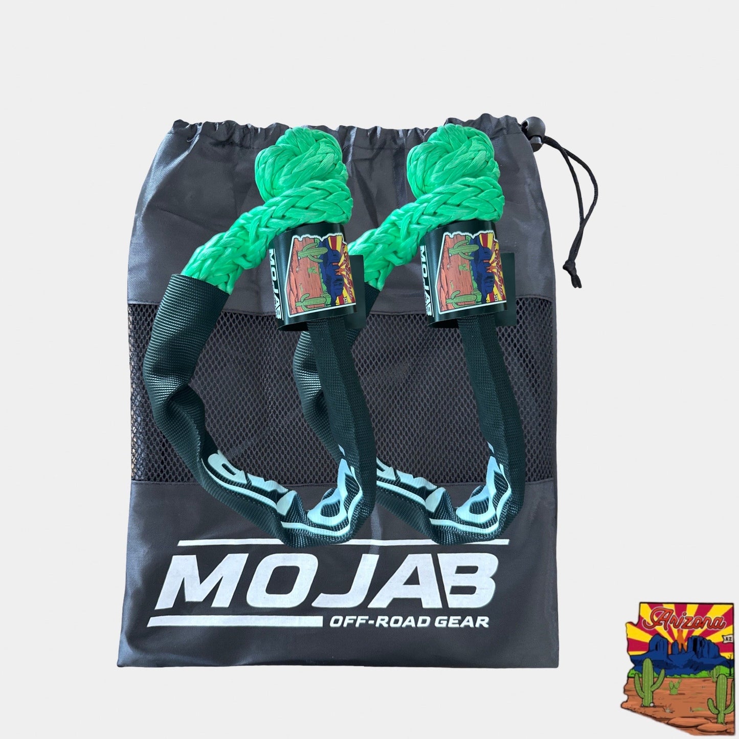 Soft Shackle 3/8'' x 22” with sleeve and bag (Set of 2 Shackles) (Lifetime Warranty)