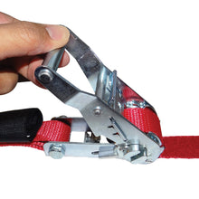 SNAP-LOC 1 in x 8 ft S-Hook Ratchet Strap Tie-Down 2,500 lb 2-Pack