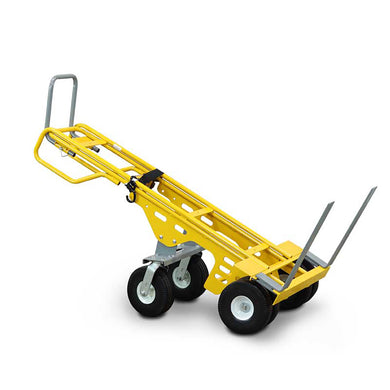 SNAP-LOC 1500 lb Capacity All-Terrain 6 Wheel Adjustable Hand Truck Cart with forks
