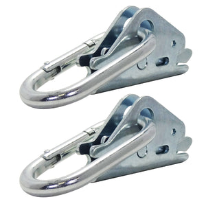 SNAP-LOC E-Track Snap-Hook Carabiner Tie-Down for Hook-Straps, Rope, Cable, 2-Pack