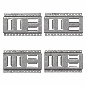 SNAP-LOC Fast-Track E-Track 8 Inch 4-Pack USA Galvanized Steel Horizontal Vertical, Logistic Tie-Down for Pickups, Trucks, Trailers