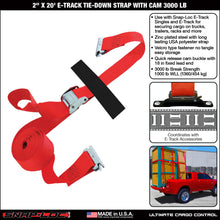 SNAP-LOC 2 in x 20 ft E-Track Cam Strap Tie-Down 3,000 lb