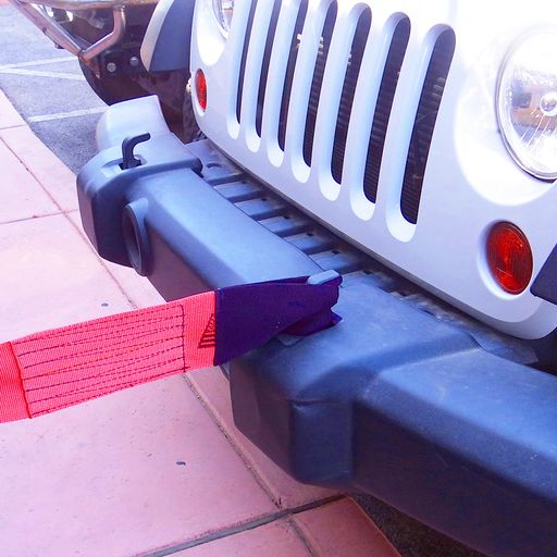 2 Pack Tow Strap 2" X 20 Ft 20000 Lbs Break Strength Kinetic Recovery Tow Rope W