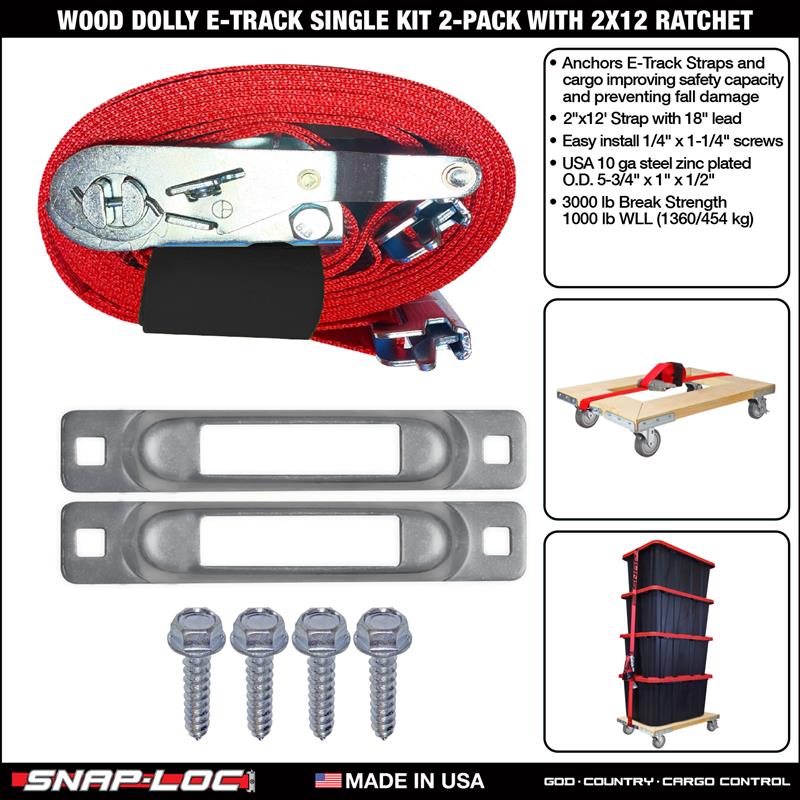 WOOD DOLLY BRACKET KIT  (no casters)