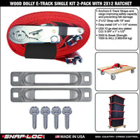 WOOD DOLLY BRACKET KIT  (no casters)