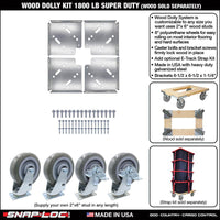 WOOD DOLLY BRACKET KIT  (no casters)