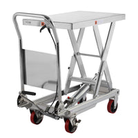 Single Scissor Lift Table  1100lb.  35.4" lifting height - Stainless