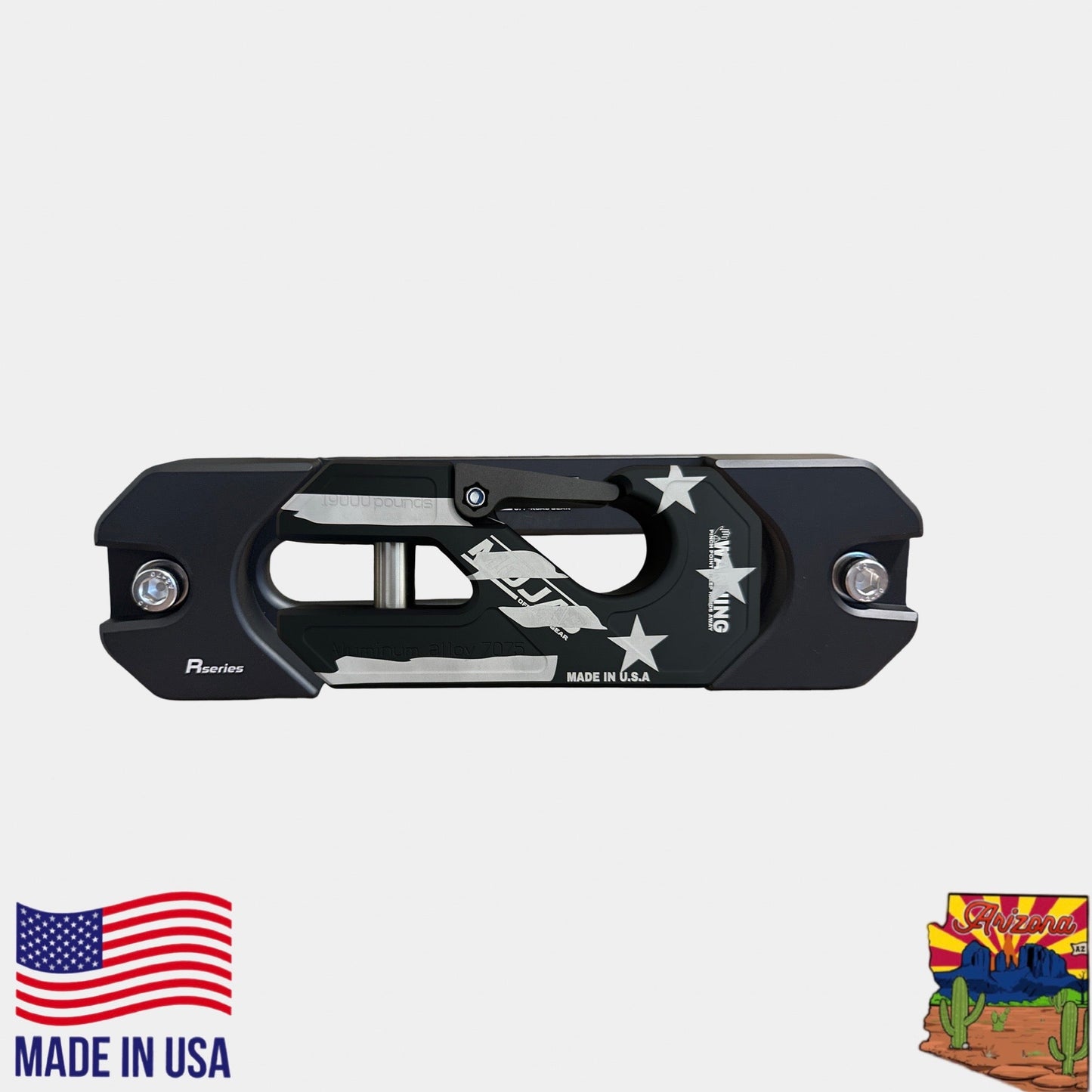 Aluminum Recessed Winch Shackle with Fairlead Kit, closed latch (LIFE TIME WARRANTY*)