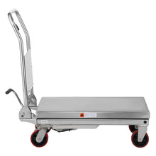 Single Scissor Lift Table  1100lb.  35.4" lifting height - Stainless