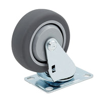 Snap-Loc 3-1/2-inch low-profile thermoplastic swivel caster wheel, rated 250 lb, with non-marking tread for hard and sensitive flooring.