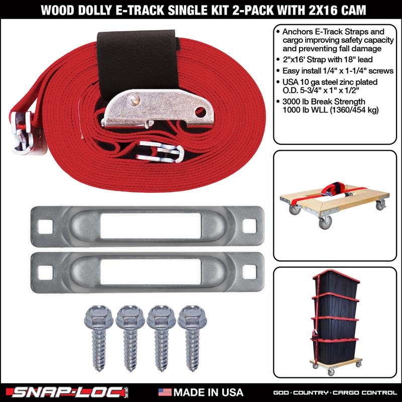 WOOD DOLLY BRACKET KIT  (no casters)