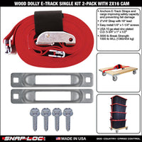 WOOD DOLLY BRACKET KIT  (no casters)