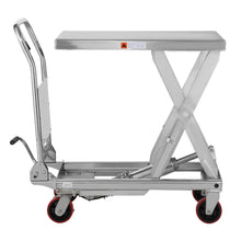 Single Scissor Lift Table  1100lb.  35.4" lifting height - Stainless