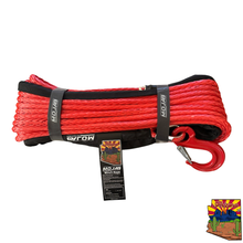 3/8'' x 85' Synthetic Winch Rope with forged winch hook