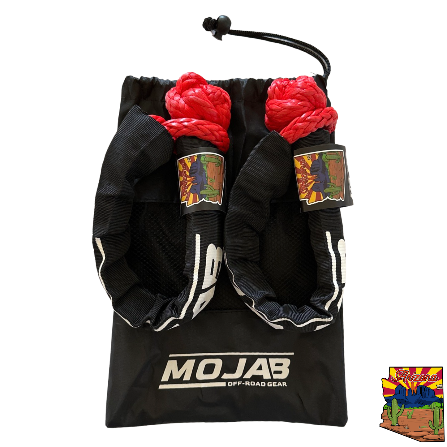 Soft Shackle 3/8'' x 22” with sleeve and bag (Set of 2 Shackles) (Lifetime Warranty)