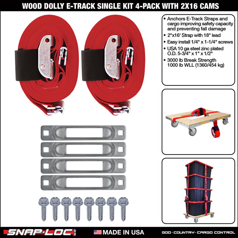 WOOD DOLLY BRACKET KIT  (no casters)