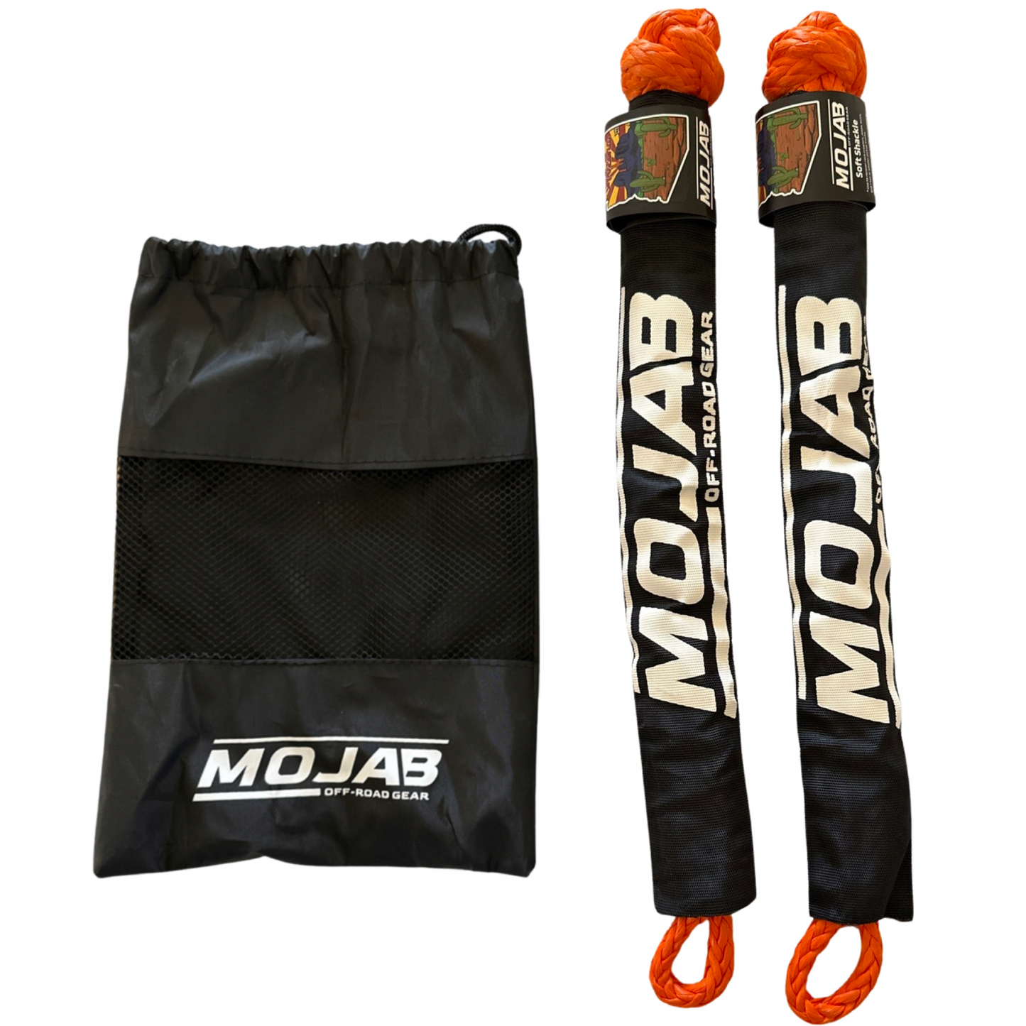Soft Shackle 3/8'' x 22” with sleeve and bag (Set of 2 Shackles) (Lifetime Warranty)