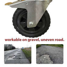 Single Scissor Lift Table 440 lbs. 39.4 " lifting height with durable big rubber load wheel