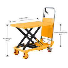 Single Scissor Lift Table 330 lbs. 29" lifting height