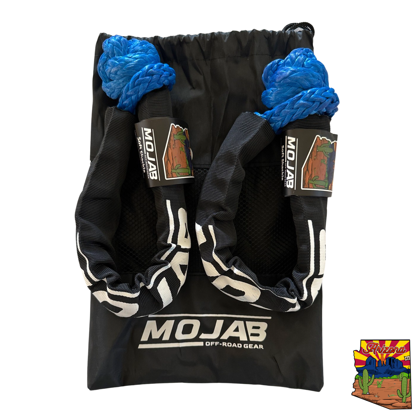 Soft Shackle 3/8'' x 22” with sleeve and bag (Set of 2 Shackles) (Lifetime Warranty)
