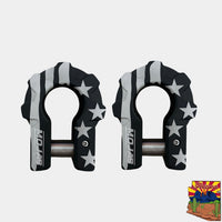 3/4'' Extreme duty Aluminum D-Shackle set (9T) (LIFETIME WARRANTY*)