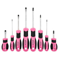 Apollo Tools 8 Pink Essential Screwdriver Set DT5018P