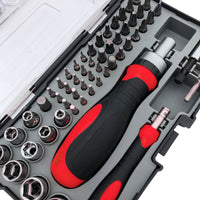 55 Piece Metric Tool Set with Ratcheting Bit Driver, Precision Bit Driver and Bit Assortment - DT5024