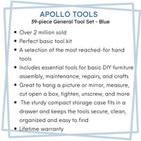 39 Piece General Tool Kit - DT9706BL