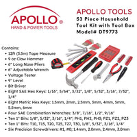 53 Piece Household Tool Kit with Tool Box - DT9773