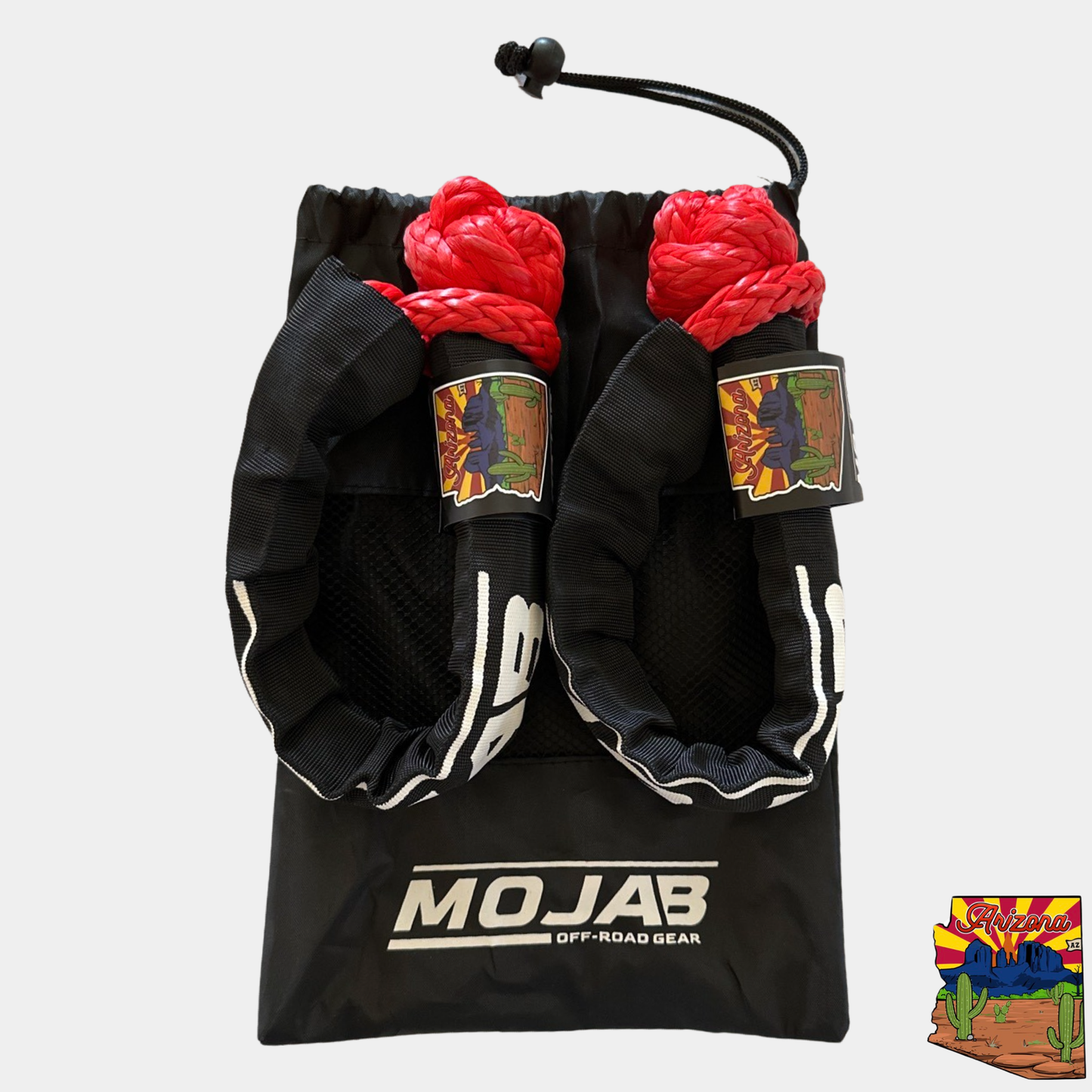 Soft Shackle 3/8'' x 22” with sleeve and bag (Set of 2 Shackles) (Lifetime Warranty)