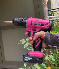 10.8 Volt Lithium-Ion Cordless Drill with 30 Piece Accessory Set PINK - DT4937P