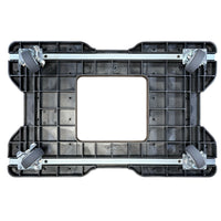 Snap-Loc E-Track Dolly – Easy-Roll, Low Profile, 750 lb Capacity with 3.5" Swivel Thermoplastic Casters - Black