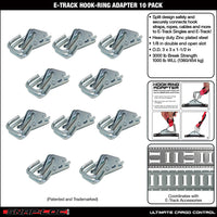 Snap-Loc E-Track Hook-Ring Adapter – Logistic Tie-Down – 10-Pack