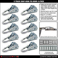 Snap-Loc E-Track Snap-Hook Carabiner – Logistic Tie-Down – 10-Pack