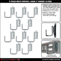 Snap-Loc E-Track J-Hook – 2”, Multi-Purpose – 10-Pack