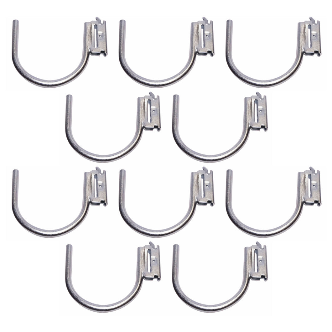 SNAP-LOC E-Track Multi-Purpose J-Hook 4 Inch Hanger 10-Pack, Logistic Tie-Down for Pickups, Trucks, Trailers