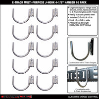 Snap-Loc E-Track J-Hook – 4”, Multi-Purpose – 10-Pack