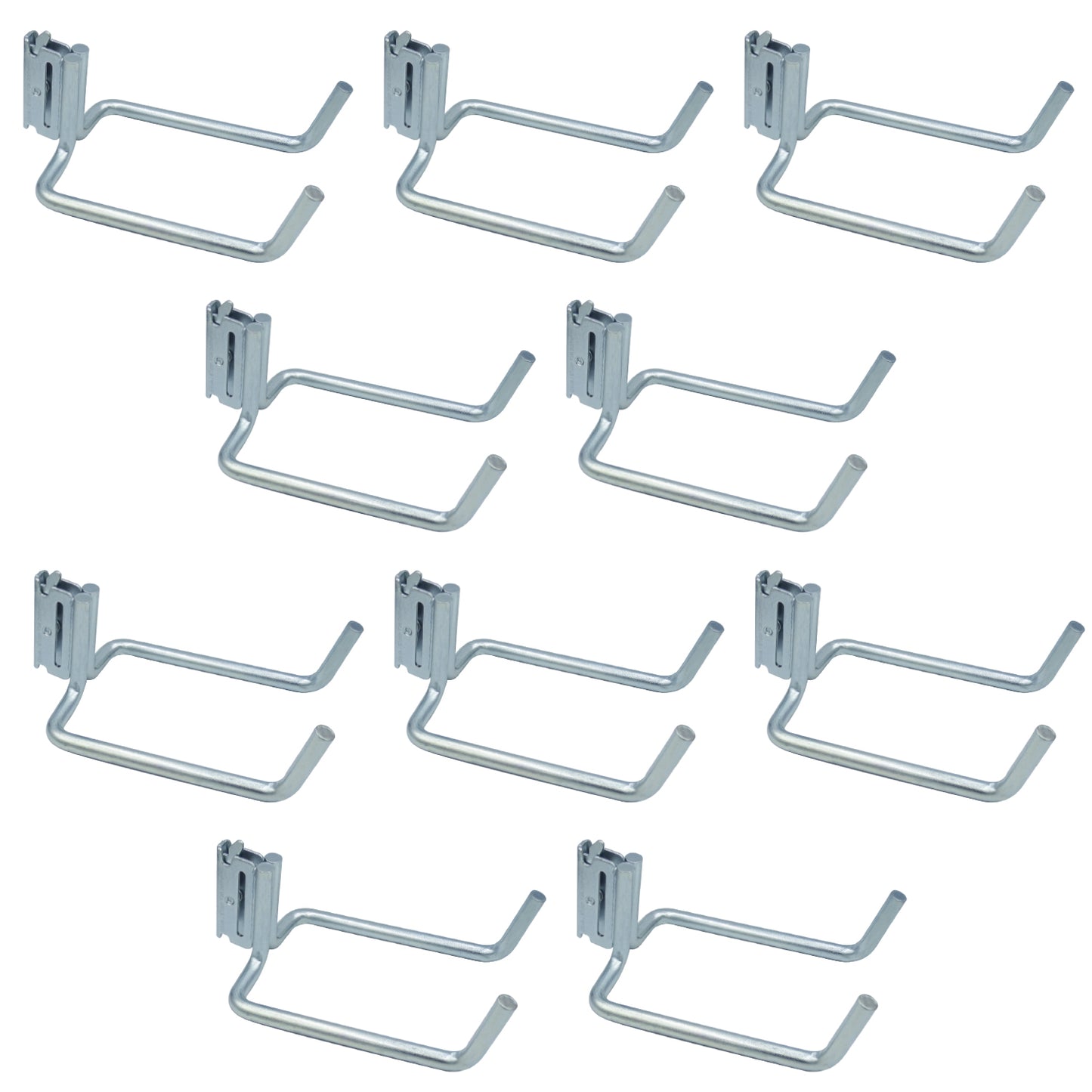 Snap-Loc E-Track Dual J-Hook – 8”, Multi-Purpose – 10-Pack