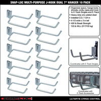 Snap-Loc E-Track Dual J-Hook – 8”, Multi-Purpose – 10-Pack