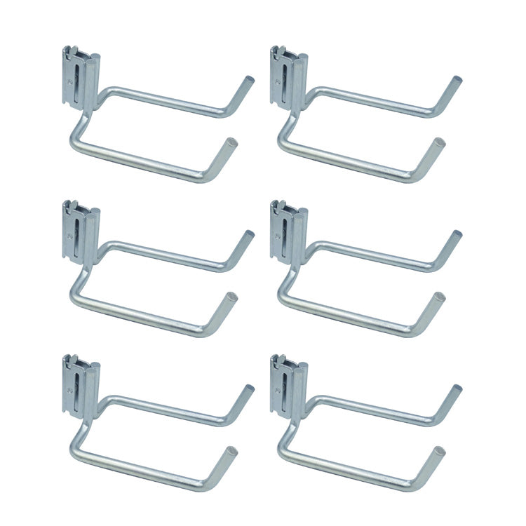 Snap-Loc E-Track Dual J-Hook – 8”, Multi-Purpose