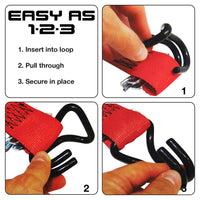 Snap-Loc E-Track Strap Hook Adapter – Slip-On – 2-Pack
