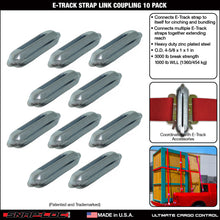 SNAP-LOC E-Track Strap Link Coupling Cinch 10-Pack, Logistic Tie-Down for Pickups, Trucks, Trailers