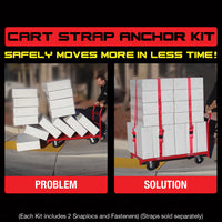 SNAP-LOC E-Track Single Cart Strap Tie-Down Anchor Kit