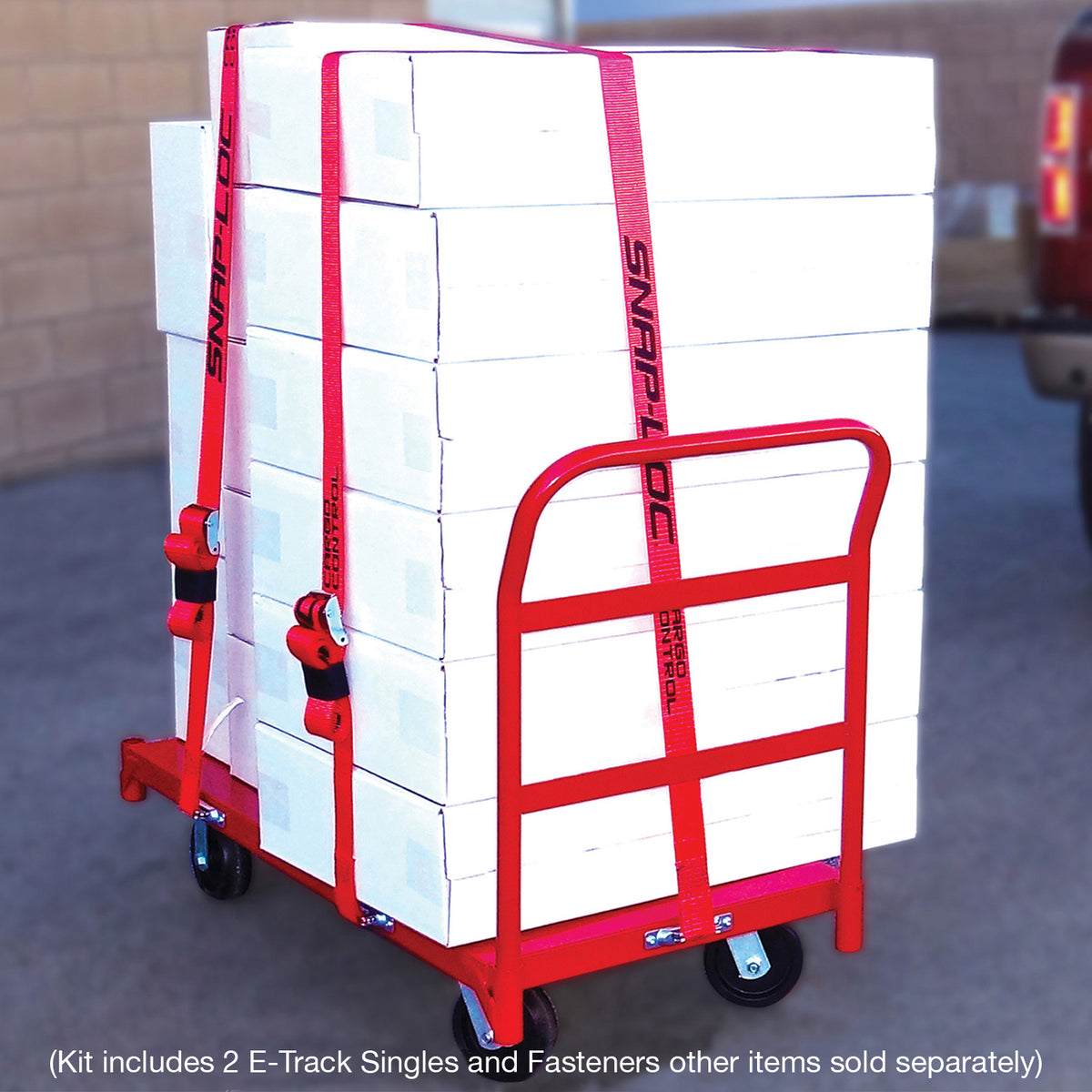 SNAP-LOC E-Track Single Cart Strap Tie-Down Anchor Kit