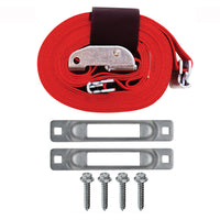 SNAP-LOC E-Track Single Wood Dolly Strap Tie-Down Anchor Kit with 2 in x 16 ft Cam 3,000 lb