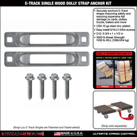 Snap-Loc E-Track Single Wood Dolly Strap Anchor Kit