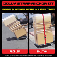 Snap-Loc E-Track Single Wood Dolly Strap Anchor Kit