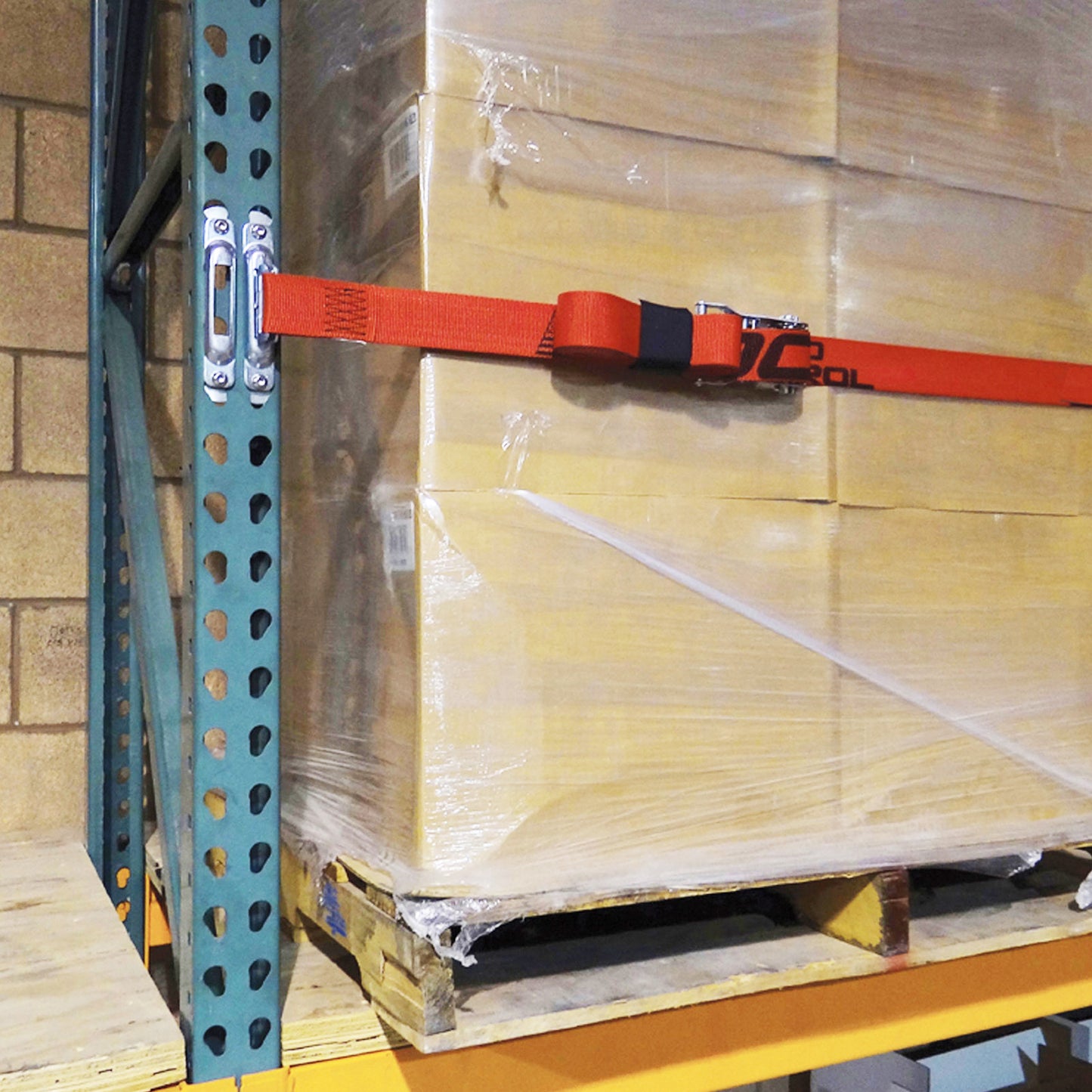 Snap-Loc E-Track Single Truck & Trailer Anchor Kit – 2” x 16 ft Ratchet Strap, 4,400 lb