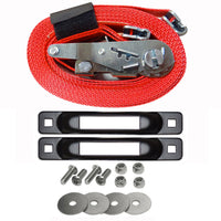 Snap-Loc E-Track Single Truck & Trailer Anchor Kit – 2” x 16' Ratchet Strap, 4,400 lb