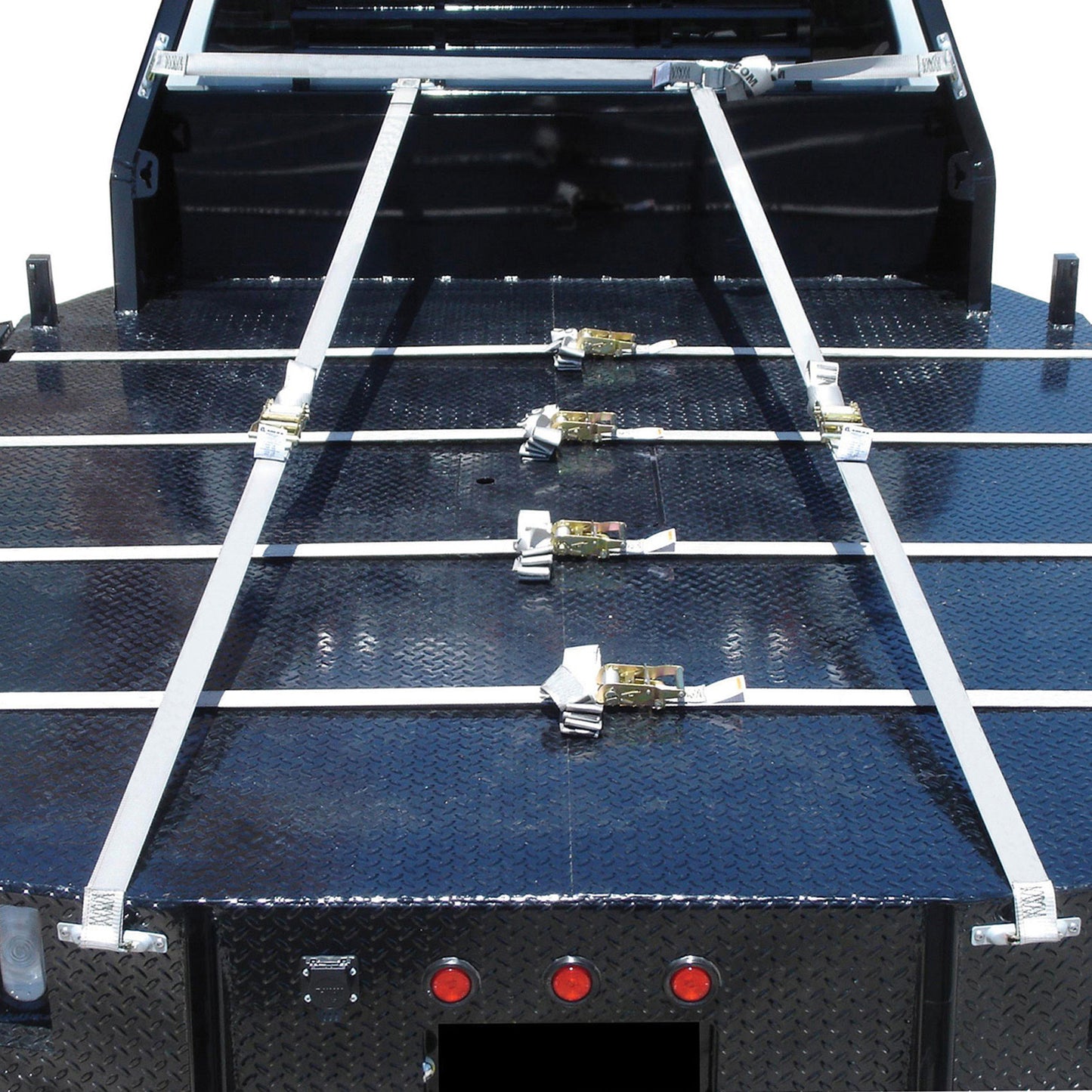Snap-Loc E-Track Single Truck & Trailer Anchor Kit – 6-Pack with 2” x 16 ft Ratchet Straps, 4,400 lb